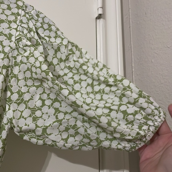 Faithfull the Brand Light Green Floral Midi Dress - Picture 10 of 10